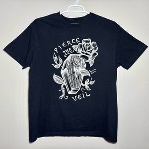 Pierce The Veil Coffin & Roses Graphic T-Shirt Size 2XL Fearless Records